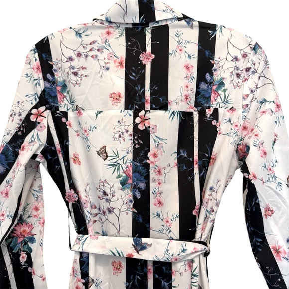 SHEIN Striped and Floral Print Dress - Picture 9 of 10